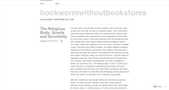 Desktop Screenshot of bookwormwithoutbookstores.wordpress.com