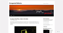 Desktop Screenshot of congenialdefects.wordpress.com