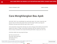 Tablet Screenshot of nanosprayaslimurah.wordpress.com