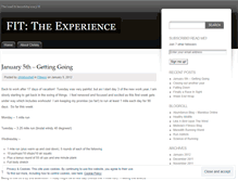 Tablet Screenshot of fittheexperience.wordpress.com