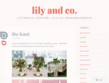 Tablet Screenshot of lilyandcompany.wordpress.com