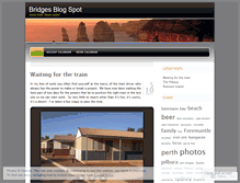 Tablet Screenshot of bridgesblogspot.wordpress.com