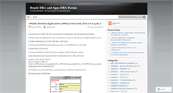 Desktop Screenshot of dbatutor.wordpress.com