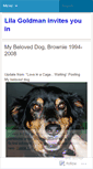 Mobile Screenshot of lilagoldman.wordpress.com