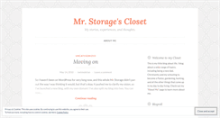 Desktop Screenshot of mrstorage.wordpress.com