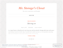 Tablet Screenshot of mrstorage.wordpress.com