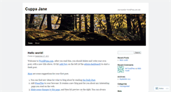 Desktop Screenshot of cuppajane.wordpress.com