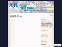 Tablet Screenshot of ajcdurbandiary.wordpress.com