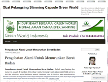 Tablet Screenshot of obatpelangsingslimmingcapsulegreenworld22.wordpress.com