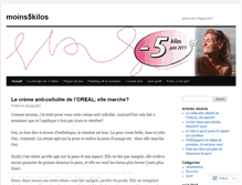 Tablet Screenshot of moins5kilos.wordpress.com