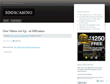 Tablet Screenshot of 1001casino.wordpress.com