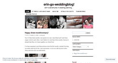 Desktop Screenshot of eringoweddingblog.wordpress.com