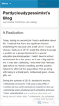 Mobile Screenshot of partlycloudypessimist.wordpress.com