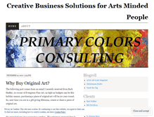 Tablet Screenshot of primarycolorsconsulting.wordpress.com