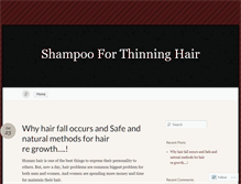 Tablet Screenshot of bestshampooforthinninghair.wordpress.com