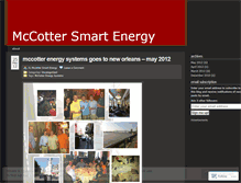 Tablet Screenshot of mccottersmartenergy.wordpress.com