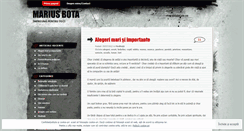 Desktop Screenshot of mariusbota.wordpress.com