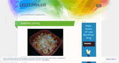 Desktop Screenshot of lezzetpinari.wordpress.com