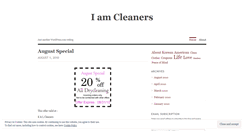 Desktop Screenshot of iamcleaners.wordpress.com