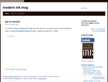 Tablet Screenshot of moderninkmag.wordpress.com