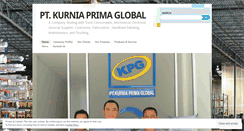 Desktop Screenshot of kurniaprimaglobal.wordpress.com