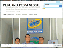 Tablet Screenshot of kurniaprimaglobal.wordpress.com