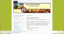 Desktop Screenshot of harvestforthehungry.wordpress.com