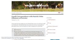 Desktop Screenshot of equineadvocate.wordpress.com