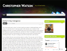 Tablet Screenshot of christopherwatson.wordpress.com