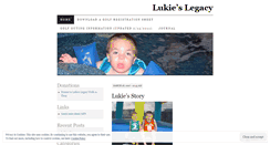 Desktop Screenshot of lukieslegacy.wordpress.com