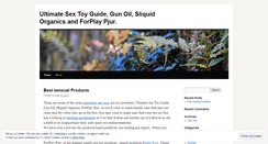 Desktop Screenshot of bestsensualproducts.wordpress.com