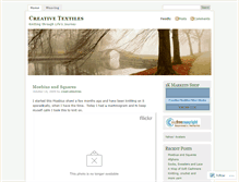 Tablet Screenshot of creativetextiles.wordpress.com