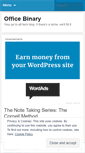 Mobile Screenshot of officebinary.wordpress.com