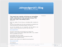 Tablet Screenshot of johnpodgorski.wordpress.com