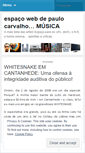 Mobile Screenshot of paulocarvalhomusica.wordpress.com