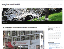 Tablet Screenshot of imaginativcellist911.wordpress.com