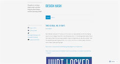 Desktop Screenshot of designhash.wordpress.com