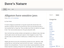 Tablet Screenshot of davesnature.wordpress.com