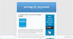 Desktop Screenshot of joeblogsmarysmeals.wordpress.com