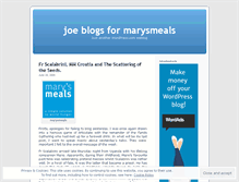 Tablet Screenshot of joeblogsmarysmeals.wordpress.com