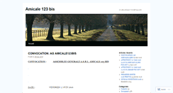 Desktop Screenshot of amicale123bis.wordpress.com