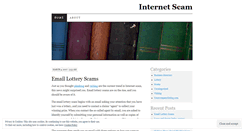 Desktop Screenshot of internetscam.wordpress.com