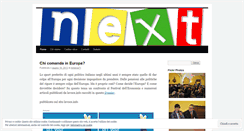 Desktop Screenshot of nexteuropa.wordpress.com