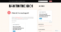 Desktop Screenshot of bantinthegioi.wordpress.com