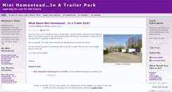 Desktop Screenshot of minihomesteadinatrailerpark.wordpress.com
