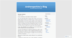 Desktop Screenshot of andrewperkins.wordpress.com