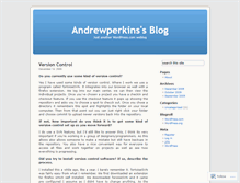 Tablet Screenshot of andrewperkins.wordpress.com