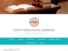 Tablet Screenshot of ftseminary.wordpress.com