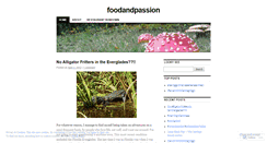 Desktop Screenshot of foodandpassion.wordpress.com