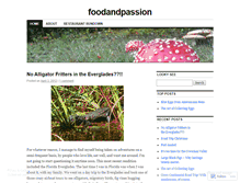 Tablet Screenshot of foodandpassion.wordpress.com